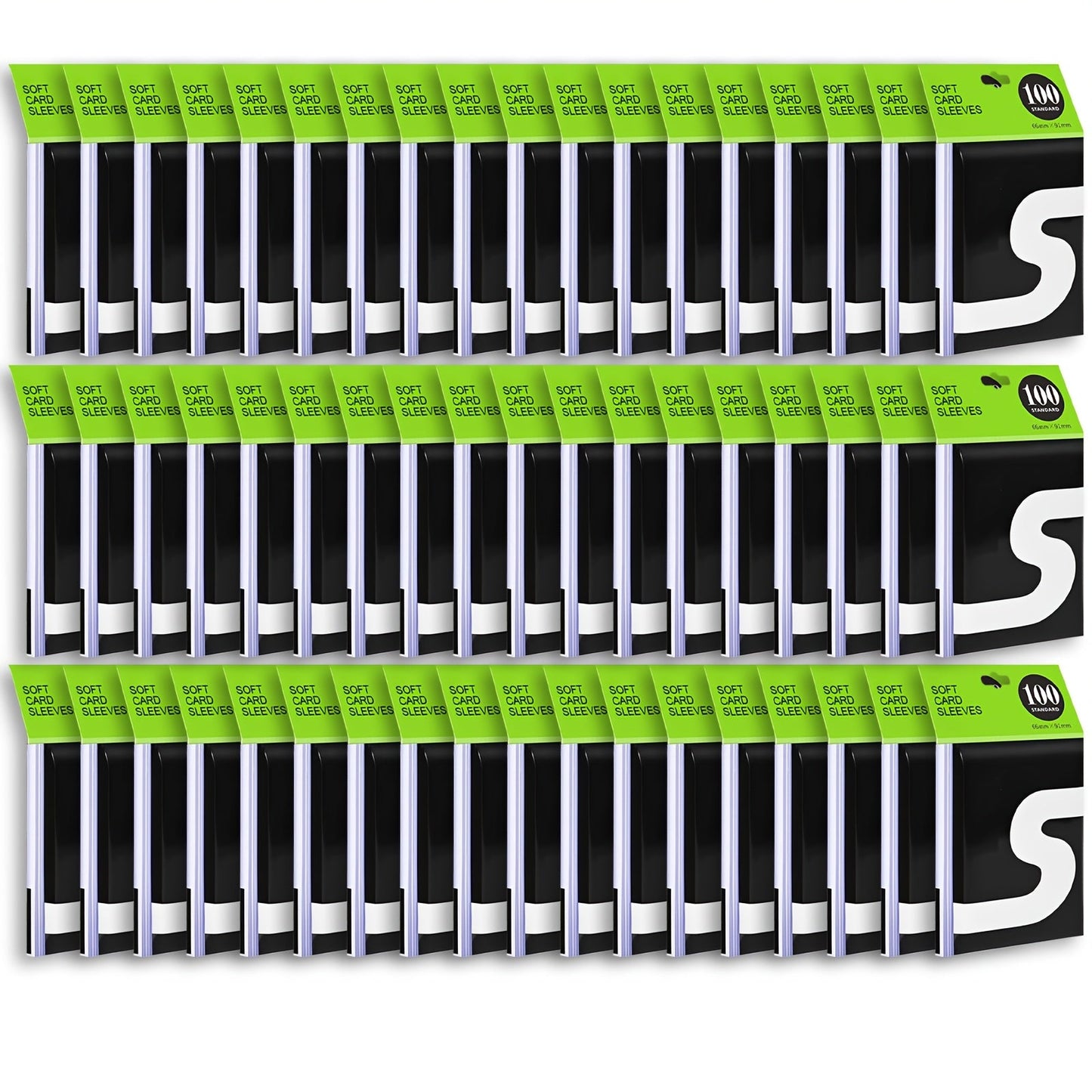 Clear Soft Trading Card Sleeves in 700, 1500, 2200, 3800 or 5400-Count Bulk Packs for Adult Collectors