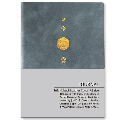 DnD Campaign Journal for D&D 5e & 5R Players — RPG Notebook with Character Sheets, Spell Tracker, Quest Log, NPC Manager & Map Pages, A5 Nubuck 100 Pages, 13 Colors, Dungeon Master Gift