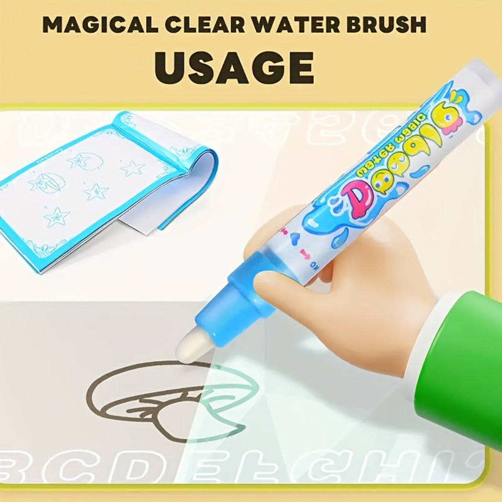 Water Canvas Drawing Mat for Kids Reusable Mess-Free – Magical Paint with Water Art Toy 80x60cm Ocean Animal Designs Screen-Free Creative Gift for Boys Girls Toddlers Ages 3+ Gift Box Option