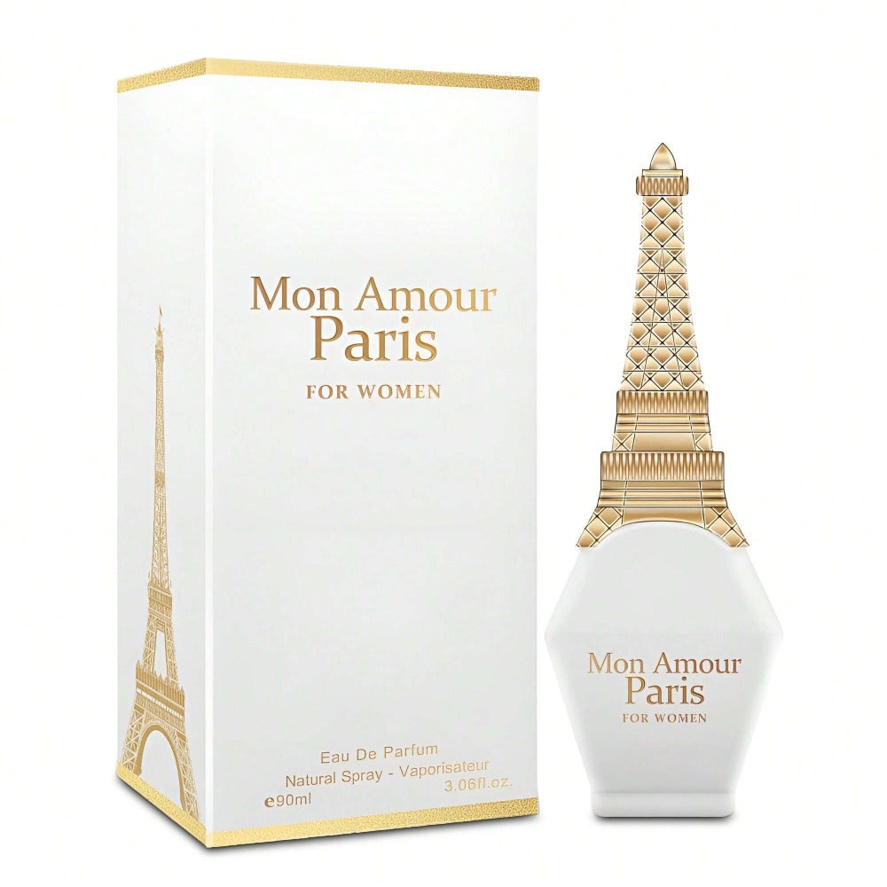 Women's Eau de Parfum Full Size - Mon Amour Paris Floral Sweet Scent EDP 3.4 fl oz | Long Lasting Fragrance for Women All Occasions