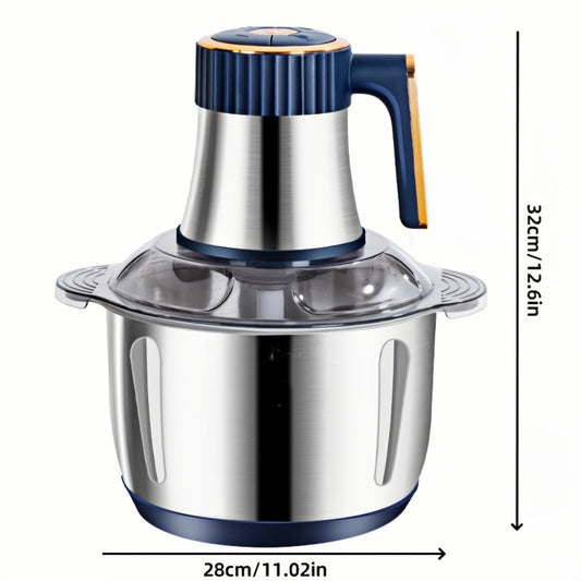 Electric Food Chopper & Processor 5L Stainless Steel - 40000 RPM Motor, 6 Bi-Level Blades, Meat Grinder & Vegetable Slicer for Kitchen, Onion, Garlic, Nuts, Fruit, Dough & More