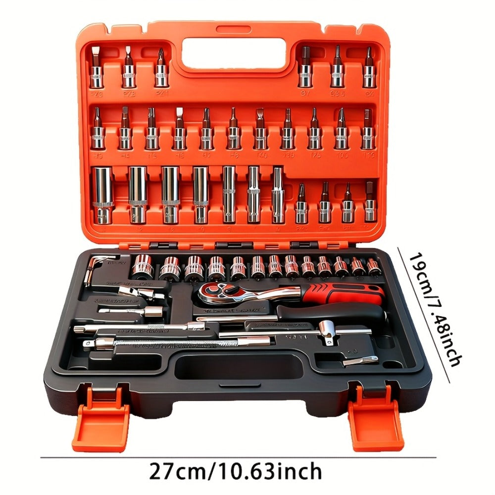 Multi-Configuration Home Repair Tool Kit with Storage Case in 46-, 53- or 1000-Piece Checkout Options
