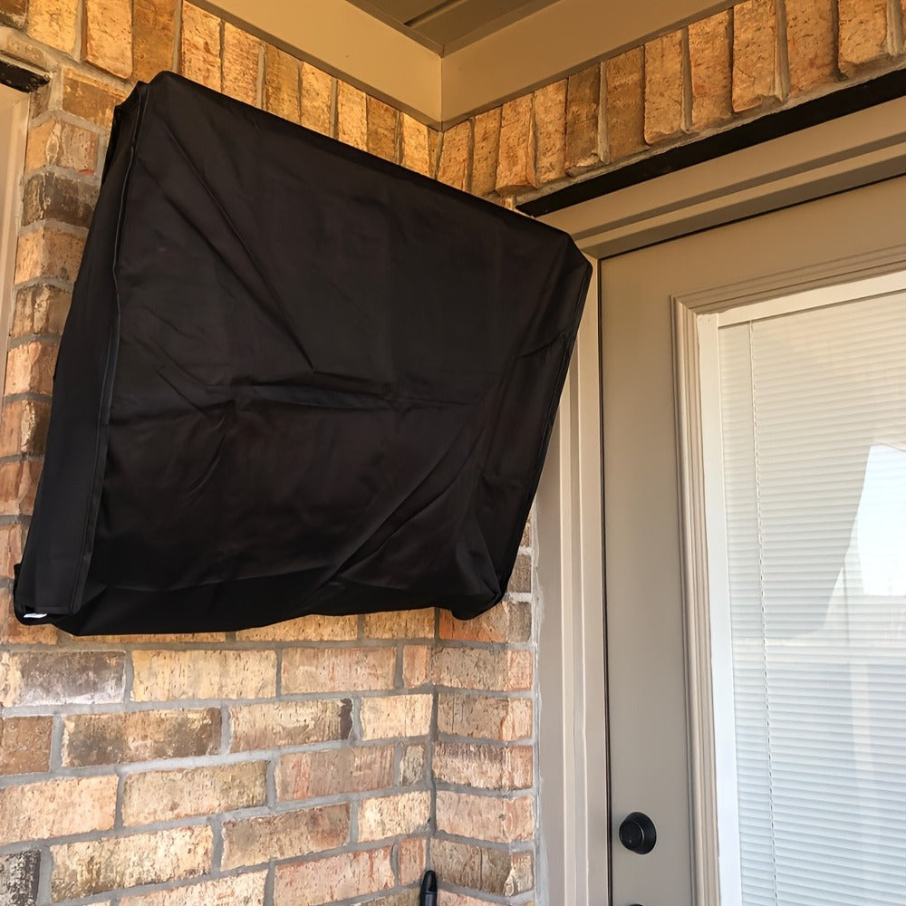 Black Television Cover with Roll-Up Front Panel for 30–32, 39–40, 43 or 48–50 Inch Screens