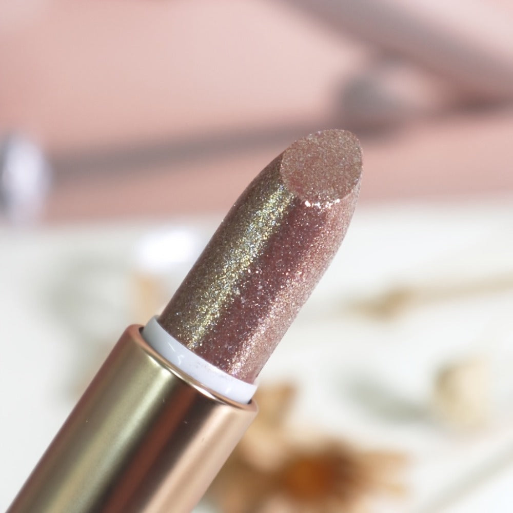 Lipstick Set, MEEYA SHOW 3-Piece Pearlescent Metallic Shimmer Trio with Shade 05, 06 and 07 Options