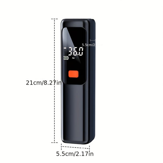 Portable Tire Inflator Wireless Air Compressor with Digital LED Display Auto Pressure Detection USB-C Rechargeable for Car Bicycle Motorcycle Basketball