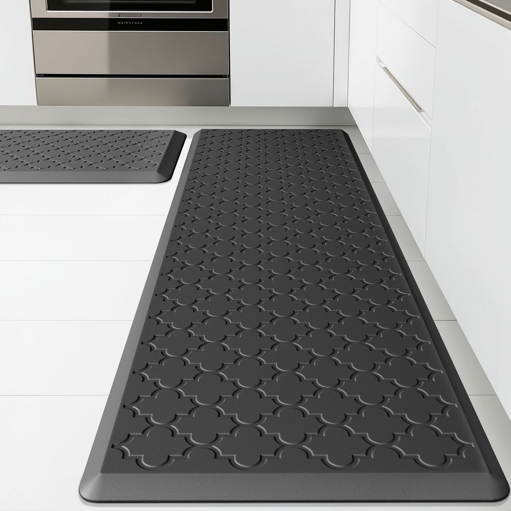 Kitchen Mat Set, 2-Piece Cushioned Standing Mats in Four Colors with 17.3x29 and 17.3x47 or 17.3x59-Inch Pairings