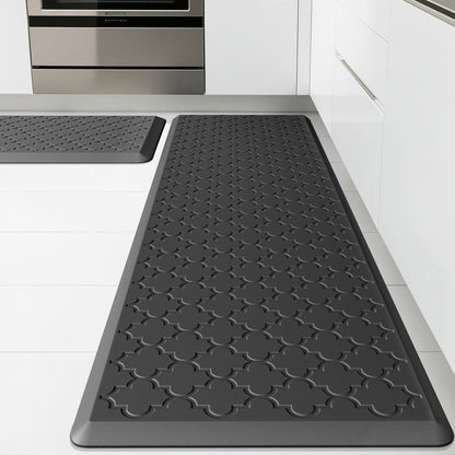 Kitchen Mat Set, 2-Piece Cushioned Standing Mats in Four Colors with 17.3x29 and 17.3x47 or 17.3x59-Inch Pairings