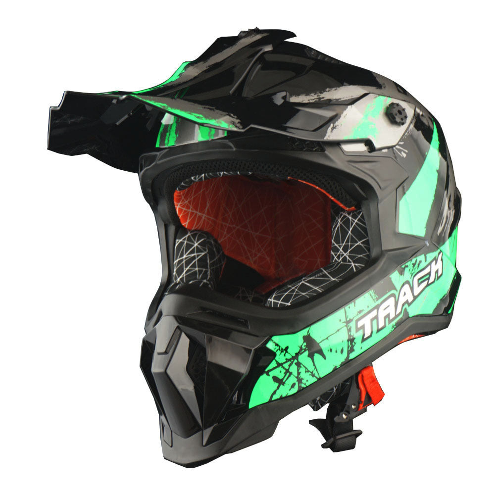 Dirt Bike Helmet Adult Motorcycle ATV Off-Road Track Style Lightweight Aerodynamic Thermoplastic Shell Removable Washable Padding Glossy UV Finish, Multiple Colors XS-XXL