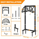 Black Double Legged Water Pipe Rack