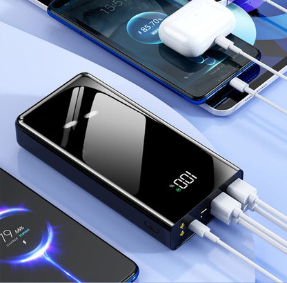 High Capacity 50000mAh Power Bank Multi-Port Fast Charging – Dual USB & Type-C Output, LED Flashlight, Power Indicator, Portable Backup Battery Pack for iPhone Android Outdoor Camping Travel Emergency