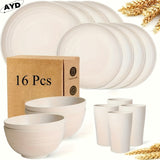 16 Pcs White