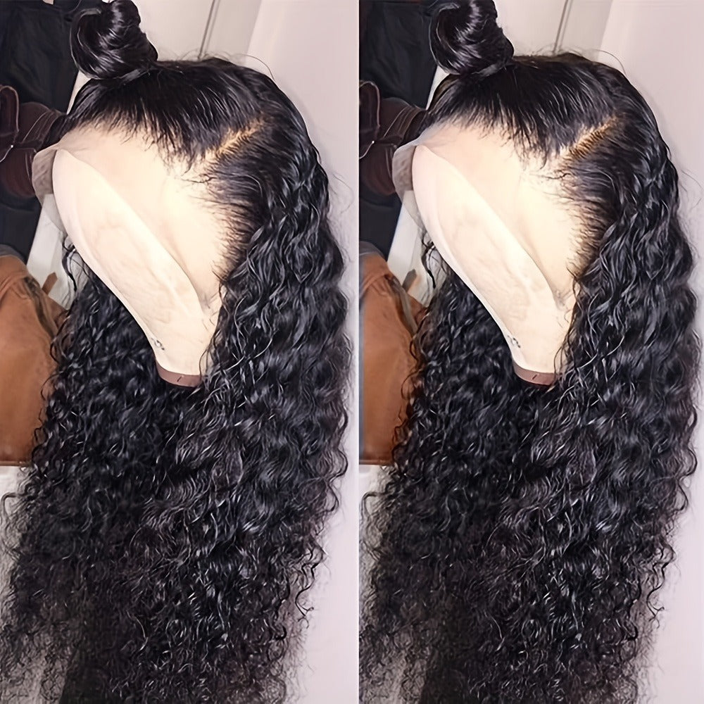 HD Lace Body Wave Wig 13x4 180% Density Human Hair Pre Plucked Glueless Natural Hairline for Women | Natural Black 24 Inch | Beginner Friendly Daily Wear