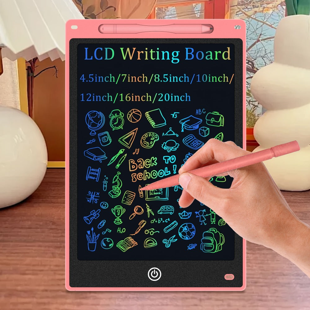 Large LCD Drawing Tablet for Kids 16 & 20 Inch – Colorful Erasable Electronic Doodle Board Reusable Writing Pad | Educational Art Toy Birthday Christmas Gift | Blue Pink Black