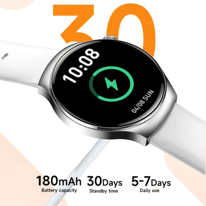 Watch 4 Pro Business Smartwatch for Men & Women, Wireless Calling, Weather Alerts, Music Control, Message Notifications, Step Counter & Calorie Tracker, Elegant Business Style – Compatible with Android & iPhone