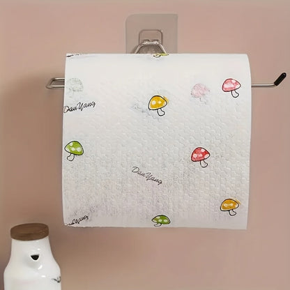 Four-Hundred-Sheet Kitchen Cleaning Towel Roll with Wall Hook for Dry or Damp Household Wiping
