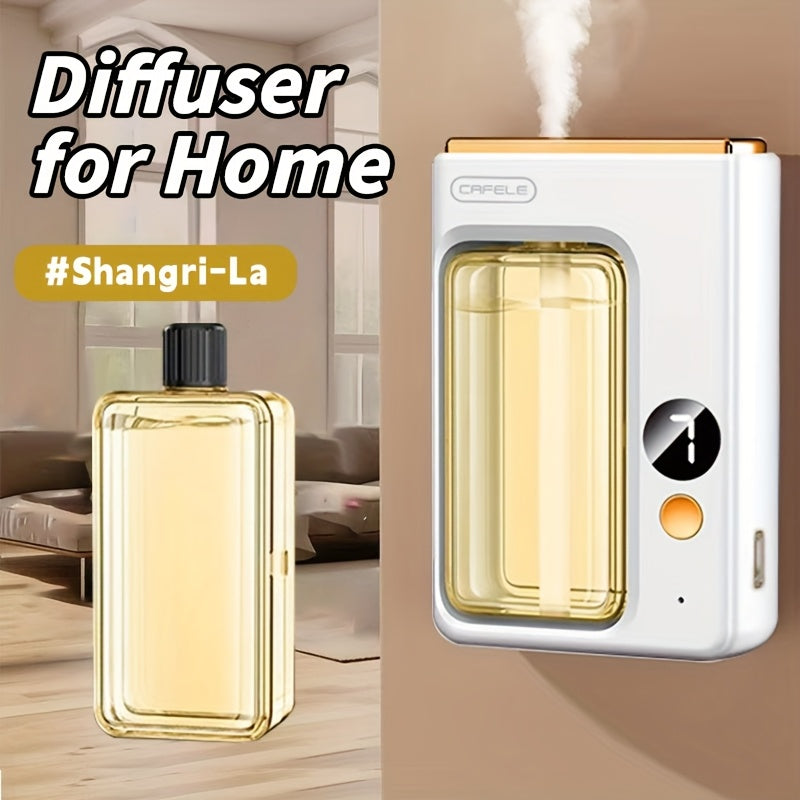 USB Aroma Diffuser with Seven Mist Levels, Front-Window Color Light and One Shangri-La or Encounter Oil Bottle