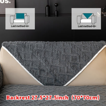 Sofa Cover Plush-Texture Modular Panels for Single to 4 Seats, Backrest, Armrest or Throw Pillow