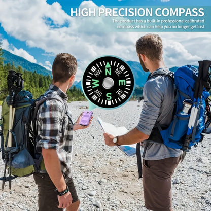 Solar Power Bank, 10000mAh USB Charger with Solar Panel, LED Flashlight, Compass, Data Cable and Backpack Hook