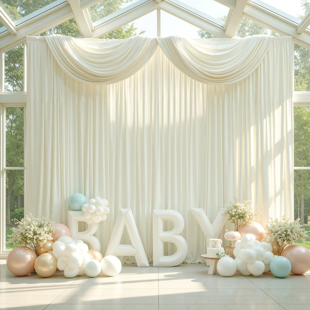 Two-Piece Photography Backdrop Curtain Set with 150 cm Width and 215 cm or 300 cm Height Options