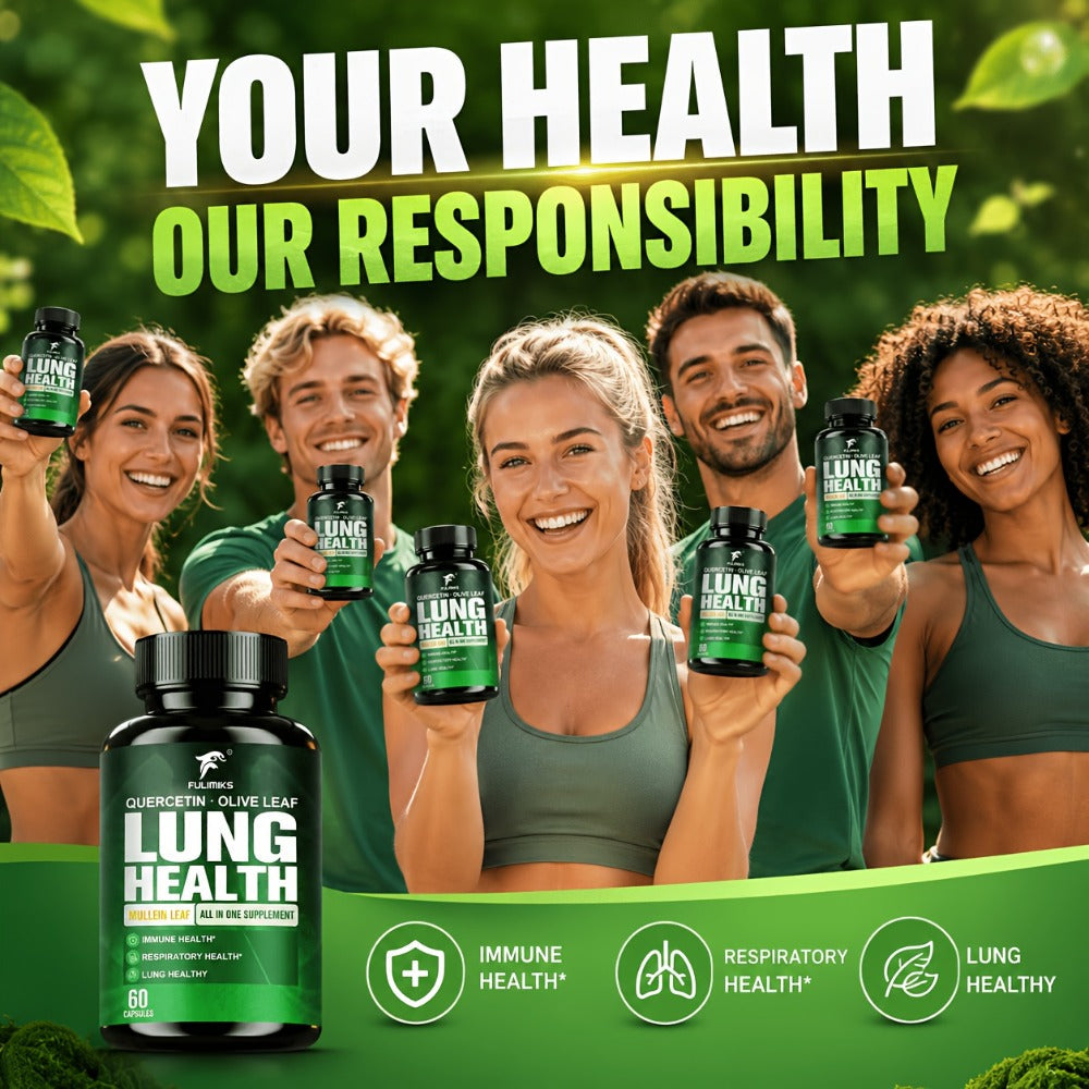 Herbal Supplement with FULIMIKS Label, Mullein Leaf Quercetin and Olive Leaf Capsules, 60 Count