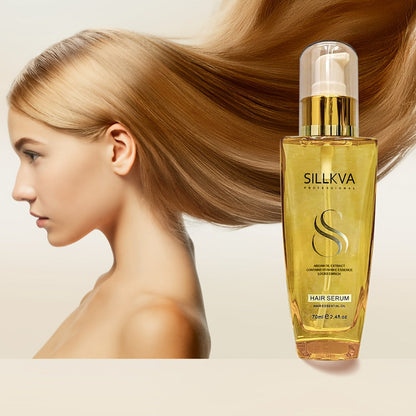 Two-Pack Argan Oil Leave-In Hair Serum for Dry, Frizzy and Flyaway Hair in Daily Care Routines