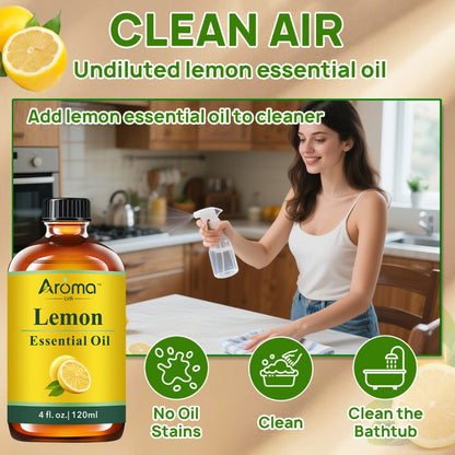 Essential Oil 118ml Multi-Scent Selection with Lavender, Tea Tree, Citrus and Herbal Options
