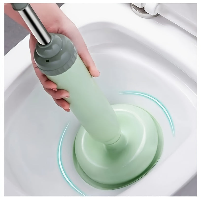 Flexible High-Pressure Drain Pipe Clog Remover - Manual Toilet Plunger & Pipe Dredging Tool