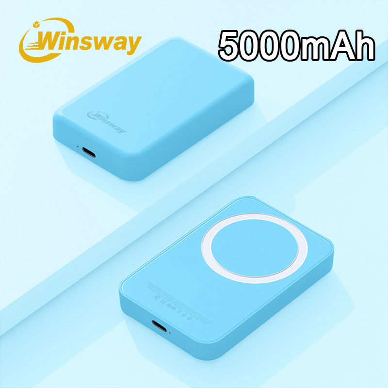 Magnetic Power Bank 5000mAh Mini Wireless Charging PD & QC 3.0 Fast Charge Colorful Portable Charger for iPhone 17 16 15 14 13 MagSafe Compatible