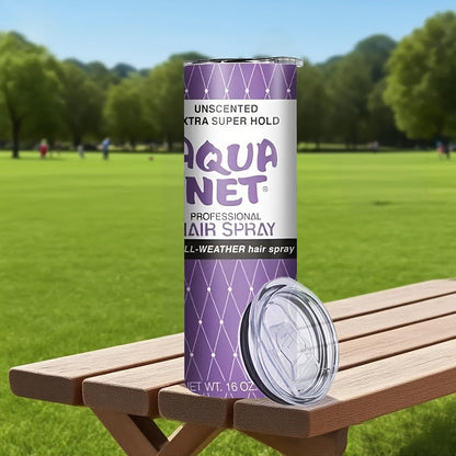 Insulated Tumbler Drinkware by SAXUMOUT, 20oz Stainless Steel Cup with Lid, Straw and Purple Retro Graphic