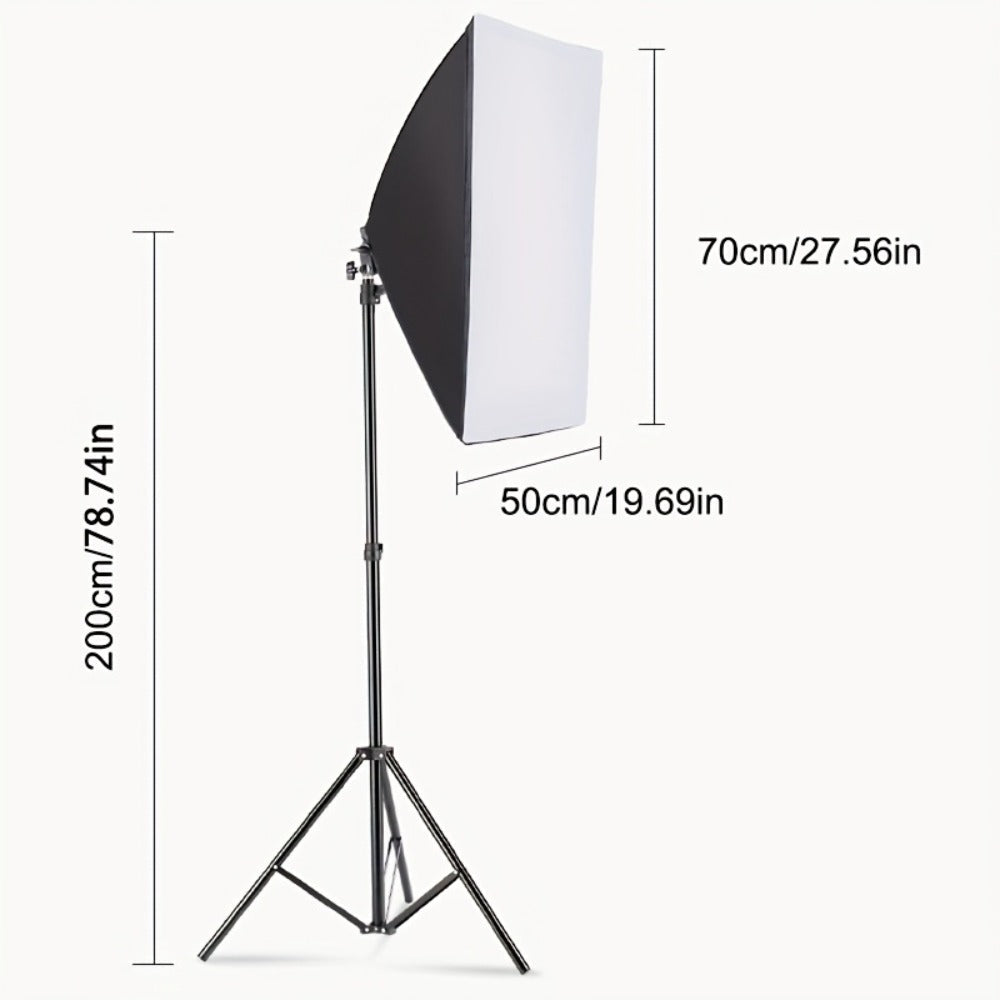 Softbox Photography Lighting Kit 2-Pack MOUNTDOG 19.7x27.5 Inch Continuous Lighting System 85W 5700K E27 LED Bulbs with Remote for Portrait Product Fashion Studio Photography