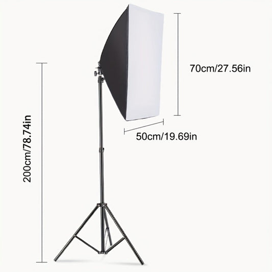 Softbox Photography Lighting Kit 2-Pack MOUNTDOG 19.7x27.5 Inch Continuous Lighting System 85W 5700K E27 LED Bulbs with Remote for Portrait Product Fashion Studio Photography