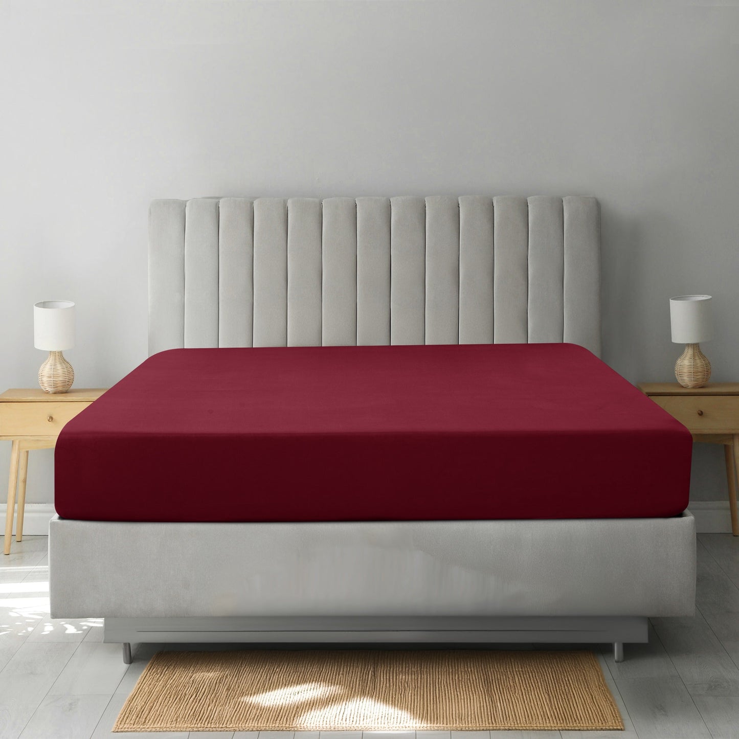 Fitted Sheet Only Deep Pocket Brushed Microfiber Cooling Bed Sheet - Ultra Soft Silky Shrink & Fade Resistant Mattress Cover for Twin Twin XL Full Queen King Cal King - Wrinkle Resistant Easy Care