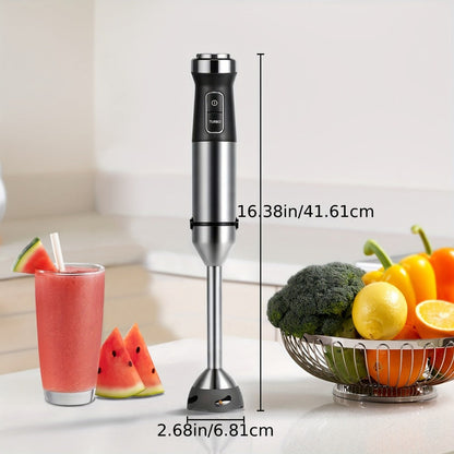 Display-Control Immersion Blender Set with 20 Speeds, Turbo Mode and Six- or Seven-Piece Options