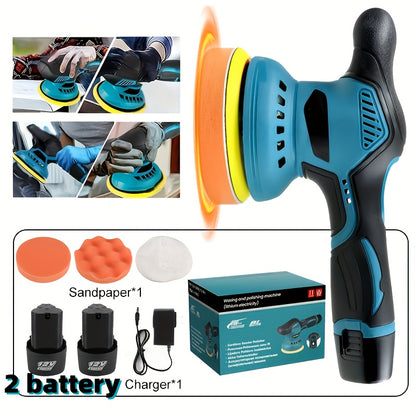 Cordless Car Polisher Buffer Machine – 8-Speed 5000 RPM Orbital Polishing Machine with 6" Pad, Rechargeable Battery & Charger for Car Detailing & Scratch Removal