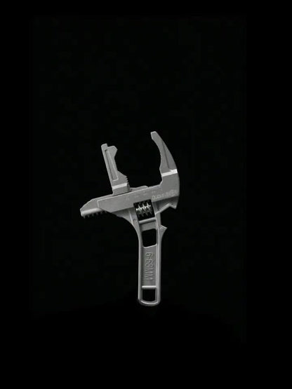 Adjustable Double-Ended Bathroom Wrench for Sink, Faucet and Pipe Work in Black or Silver Finish