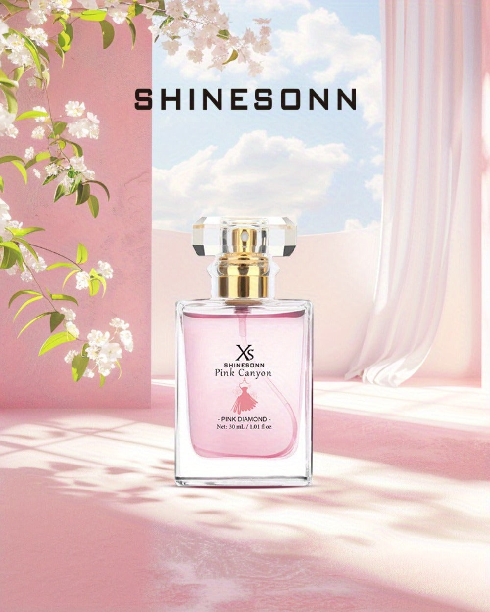 Women's Perfume Pink Canyon Eau de Parfum 1 oz with Pomegranate, Peony and Warm Amber Notes