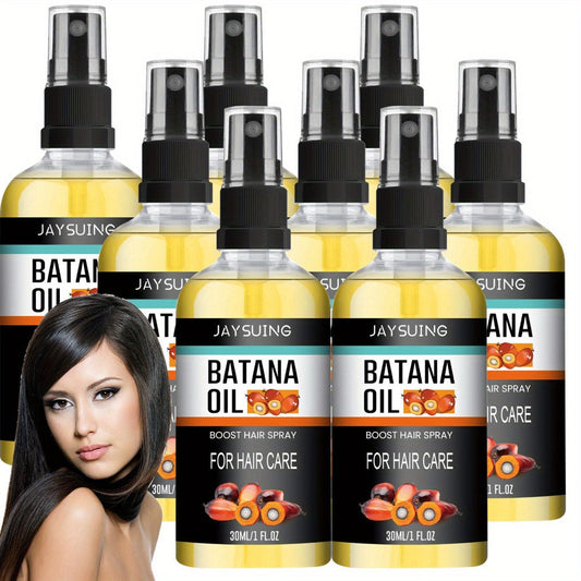 Batana Oil Hair Care Spray 8 Pack Travel Size Scalp Essential Oil Moisturizes Smooths Detangles All Hair Types 30ml Each TSA Approved Gift Set for Women Men