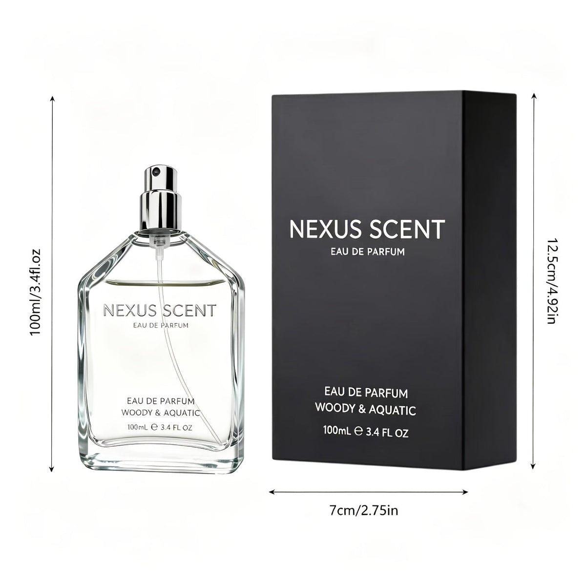 Men's Cologne Spray 3.4oz EDT Limited Edition Black & Red Temptation Fresh Woody Aromatic Fragrance Gift for Him