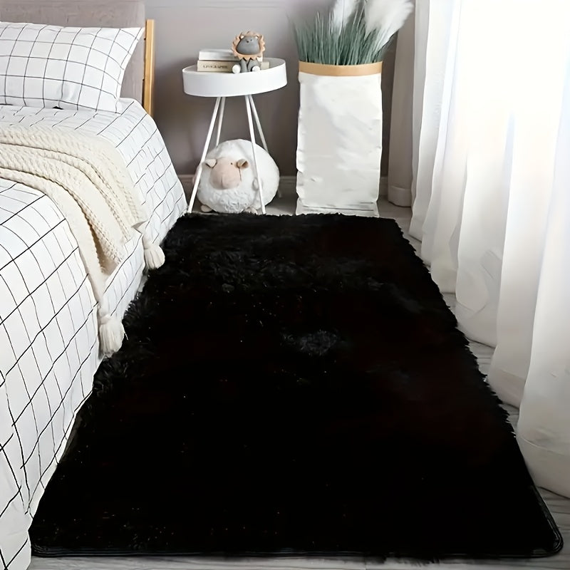 Fluffy Indoor Area Rug in Five Colors and Six Size Options for Living Room, Bedroom, Kitchen or Bathroom