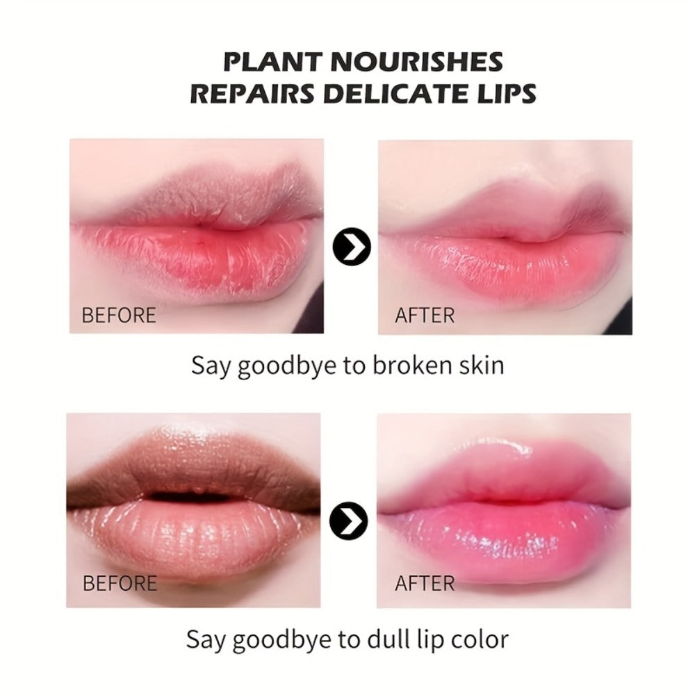 Six-Pack Jelly Flower Color-Changing Lip Balm Set with Temperature-Responsive Tint for Daily Wear