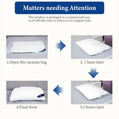 Bed Pillow 2 Pack Hotel Quality Twisted Flower Design 900g Fill - Adjustable Zipper Closure Breathable Polyester Sleeping Pillow for Side Back Stomach Sleepers, Luxury Soft Support Pillow Set