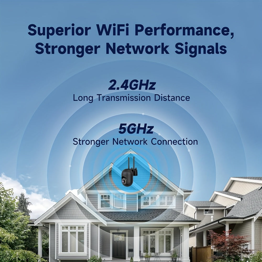 3MP AI Indoor Security Camera 4 Pack – Dual Band 2.4G/5G WiFi, AI Motion Detection with Audio Alert, Full-Color Night Vision, Two-Way Audio, Cloud Storage, Wall Mount Home Surveillance System