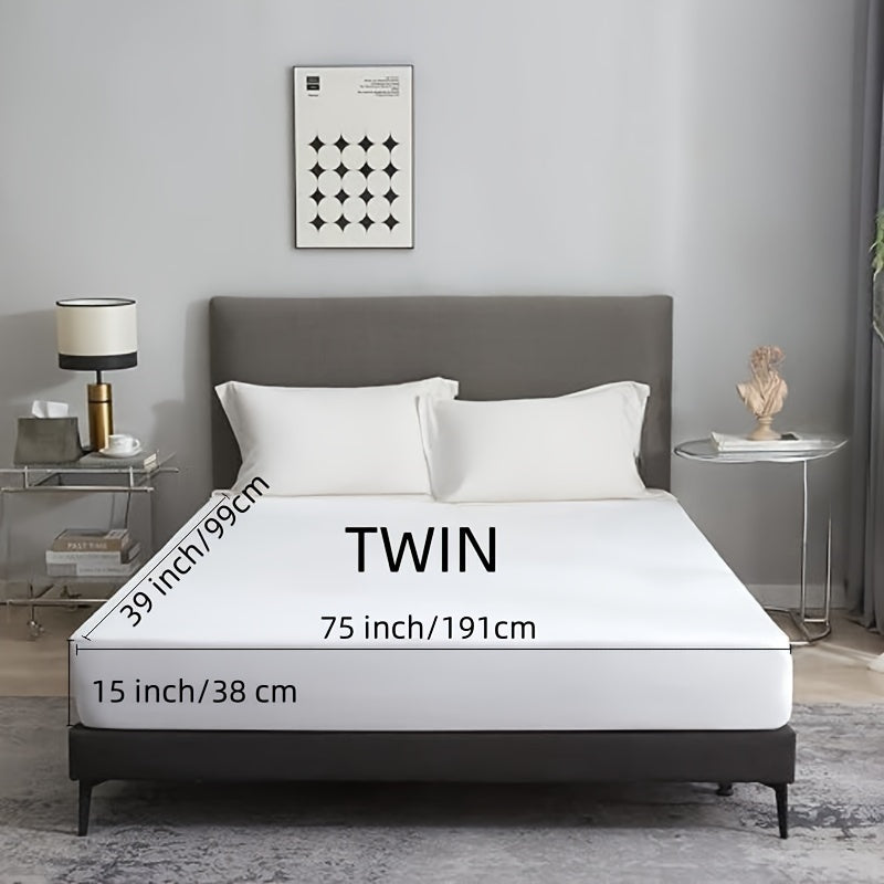 Waterproof Mattress Protector 2 Pack - Soft Microfiber Terry Cover, Noiseless Washable Fitted Sheet 8"-14" Deep Pocket, Twin Full Queen King