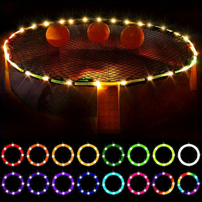 Solar Trampoline Rope Lights with Separate Panel, 50 or 100 LEDs and Multicolor, White or Blue Options