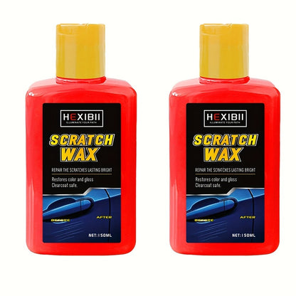 Car Scratch Remover Paste Kit – Clear Coat Scratch Eraser for Light Surface Marks & Swirl Marks, Car Paint Repair Paste | 150ml or 2-Bottle Set