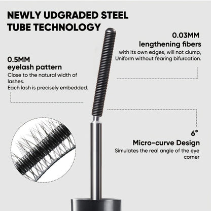 JUDYDOLL Mascara in Black or Brown with Curling or Precision Metal Applicator Designs and Slim Gray Tubes