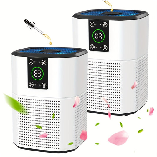 Air Purifier with ULPA Filter, Four Modes, Nine Timer Settings, Sleep Mode and Single or Two-Unit Options