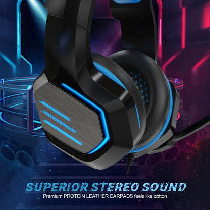NPET Gaming Headset PS4 PS5 Xbox One PC Noise Cancelling Mic Stereo Over-Ear Headphones Blue LED Bass Surround Sound Soft Memory Earmuffs Wired 1-Pack 2-Pack Bundle