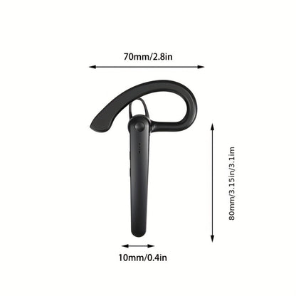 Bluetooth 5.4 Noise Cancelling Wireless Earphone Dual Microphone CVC8.0 200 Hours Talk Time Hands-Free Earpiece for iOS Android Home Office Meeting Driving