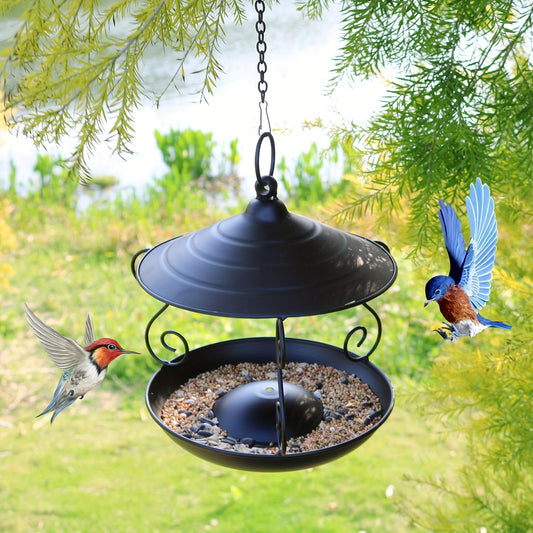 Bird Feeder | Hanging Metal Outdoor Garden Yard Decor Bird Lover Gift